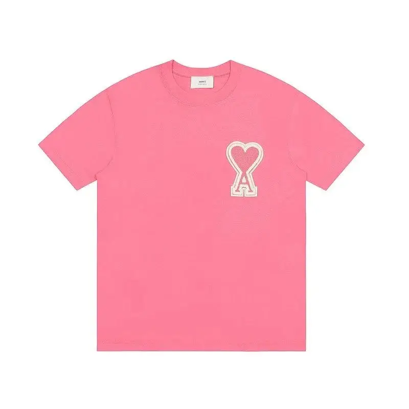 Ami Paris T-Shirts With Big Logo — Peach red colorway — Joyagoo Spreadsheet photo