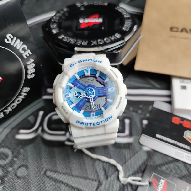 G-SHOCK Casio GA-110GW-7AER Watch — White Blue colorway — Joyagoo Spreadsheet photo