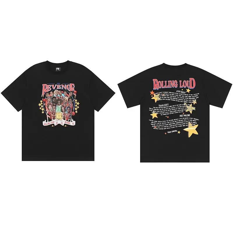 Revenge T-Shirts — Black Star Image colorway — Joyagoo Spreadsheet photo
