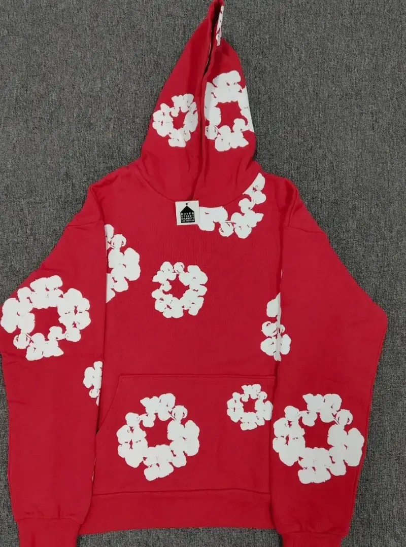 Denim Tears Offset Hoodie — red colorway — Joyagoo Spreadsheet photo