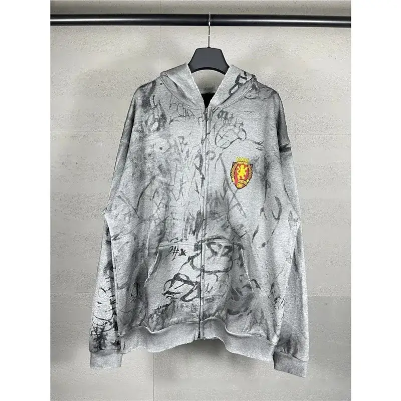 Balenciaga Blue Skater Graffiti Hoodie — Grey colorway — Joyagoo Spreadsheet photo