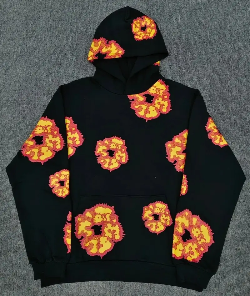 Denim Tears Offset Hoodie — Black Orange colorway — Joyagoo Spreadsheet photo