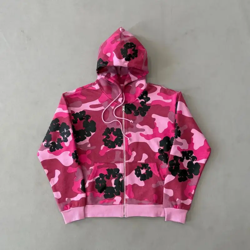 Denim Tears Hoodie — PINK CAMO/Pink Camouflage Sweatshirt colorway — Joyagoo Spreadsheet photo