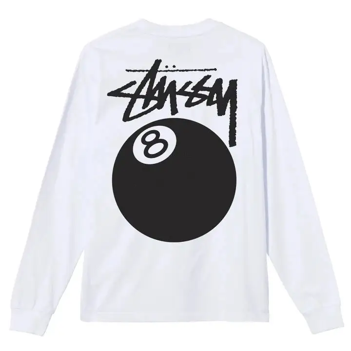 Stussy t-shirt — White billiard long sleeve] colorway — Joyagoo Spreadsheet photo