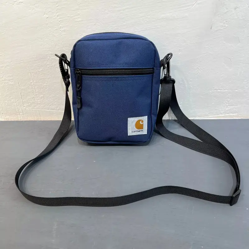 Carhartt Square Shoulder Bag — Card word zipper messenger bag blue colorway — Joyagoo Spreadsheet photo