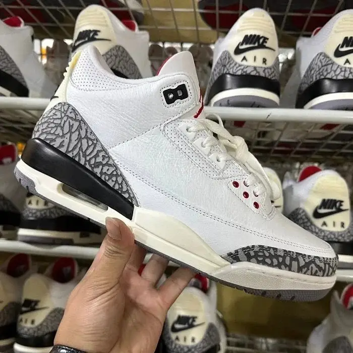 Jordan 3 Fragment Shoes — Aj3 new white cement colorway — Joyagoo Spreadsheet photo