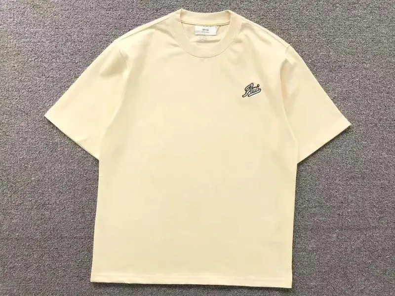 Ami Paris Tees with Small Logo — apricot 2618 colorway — Joyagoo Spreadsheet photo