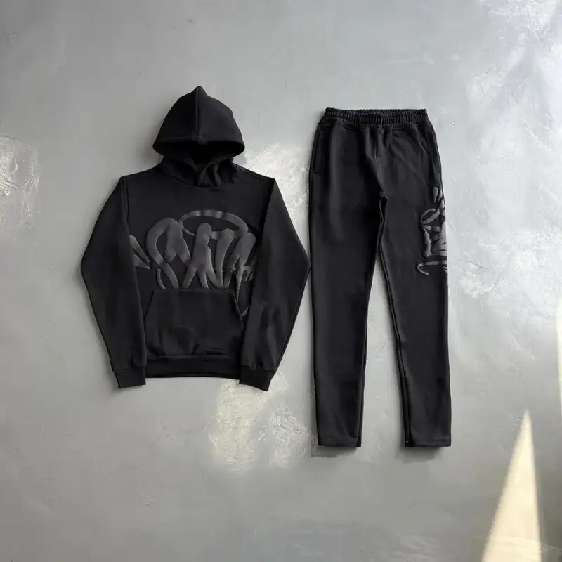 Syna Tracksuit Grey-White — Black/Black Print colorway — Joyagoo Spreadsheet photo