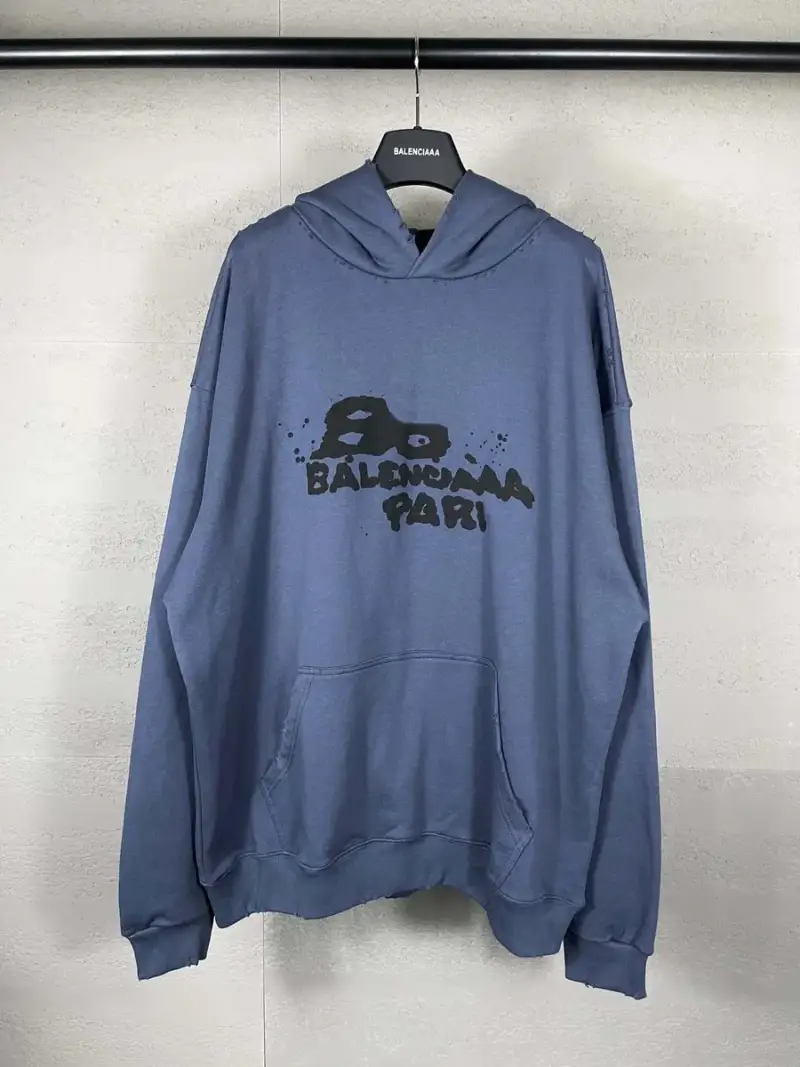 Balenciaga Paris Graffiti Hoodie — Blue Grey colorway — Joyagoo Spreadsheet photo