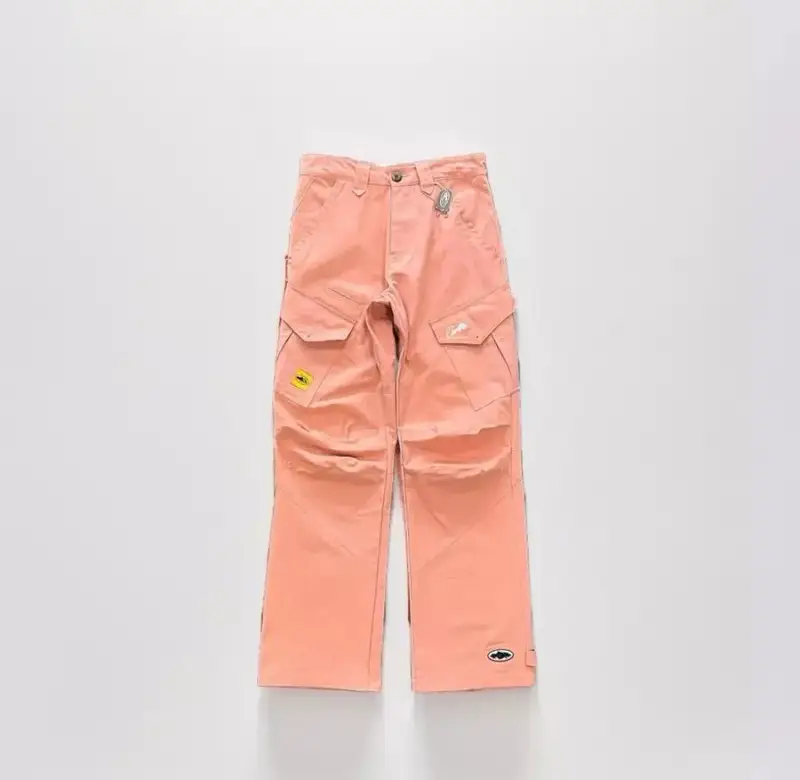 Corteiz Classic Cargo 5 Stars Black White Logo Pants — Leather powder slant pocket colorway — Joyagoo Spreadsheet photo