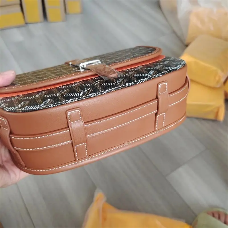 Goyard Shoulder Bag — dark brown colorway — Joyagoo Spreadsheet photo