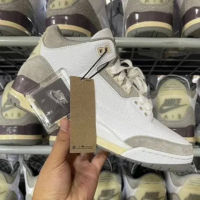 Jordan 3 Fragment Shoes — Aj3 meter white gray joint name colorway — Joyagoo Spreadsheet photo