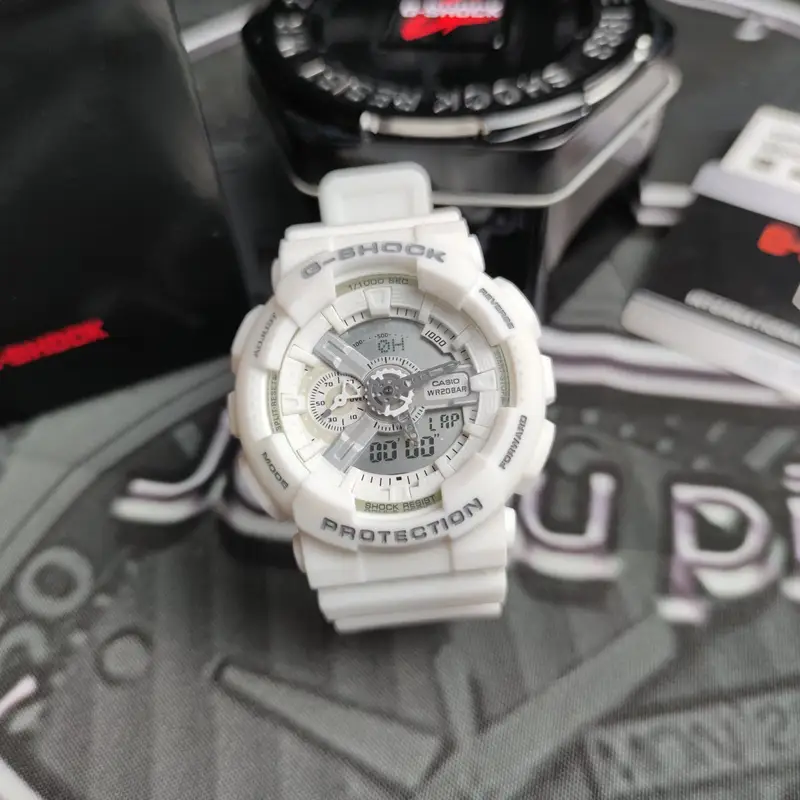 G-SHOCK Casio GA-110GW-7AER Watch — White Knight colorway — Joyagoo Spreadsheet photo
