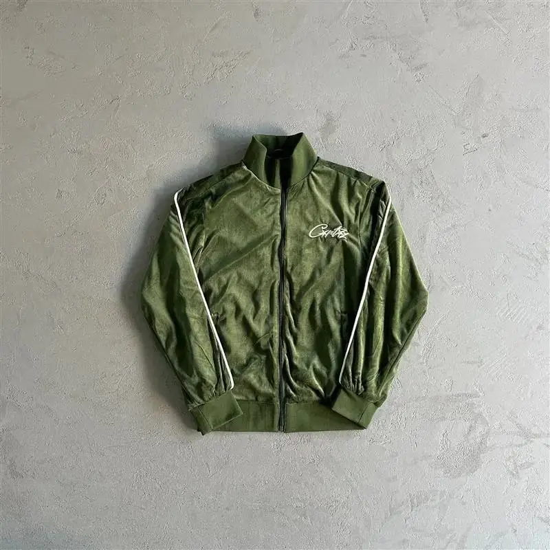 Corteiz Tracksuit Top — Green velvet top colorway — Joyagoo Spreadsheet photo