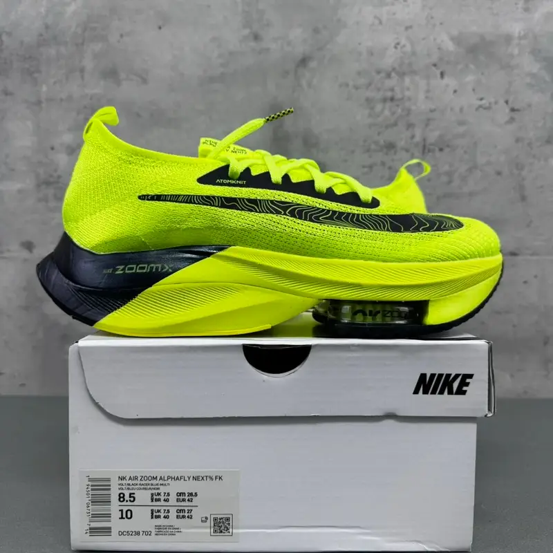 Nike Vaporfly Next% 2 — DC5238-702 fluorescent green colorway — Joyagoo Spreadsheet photo