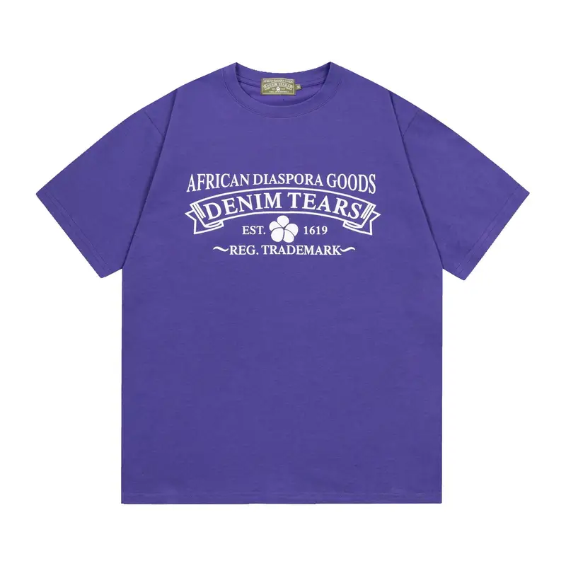 Denim Tears x Offset T-Shirt — purple letters colorway — Joyagoo Spreadsheet photo