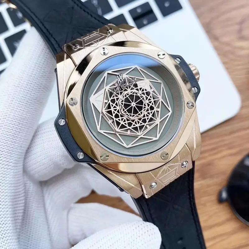 Hublot Big Bang Sang Bleu — Rose Gold  Grey Plate  Black Belt colorway — Joyagoo Spreadsheet photo