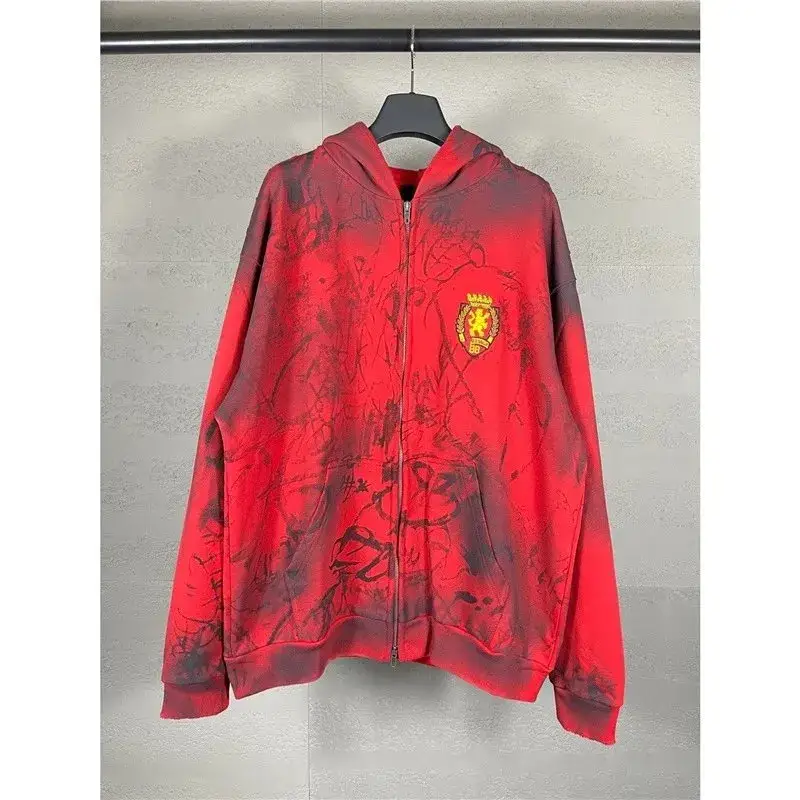Balenciaga Blue Skater Graffiti Hoodie — red colorway — Joyagoo Spreadsheet photo