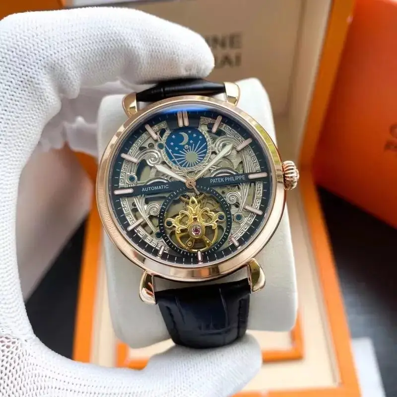Patek Philippe Celestial Watch — Rose Shell  Black Plate Black Leather colorway — Joyagoo Spreadsheet photo