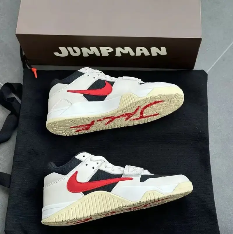 Jumpan Travis Scott University Red Shoes — red colorway — Joyagoo Spreadsheet photo