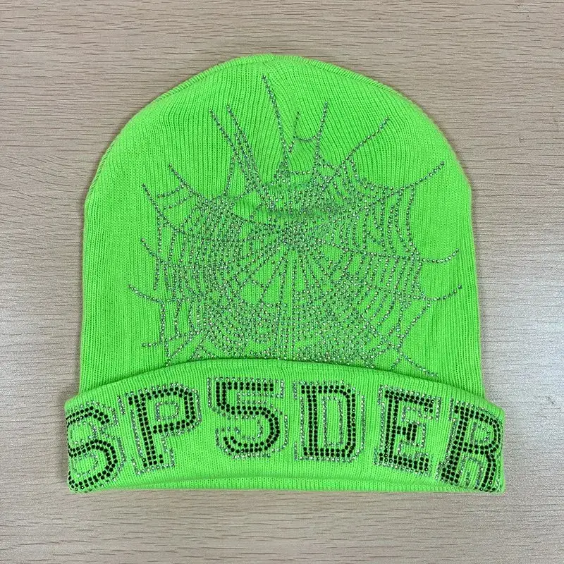 Sp5der Blue Beanie — green colorway — Joyagoo Spreadsheet photo