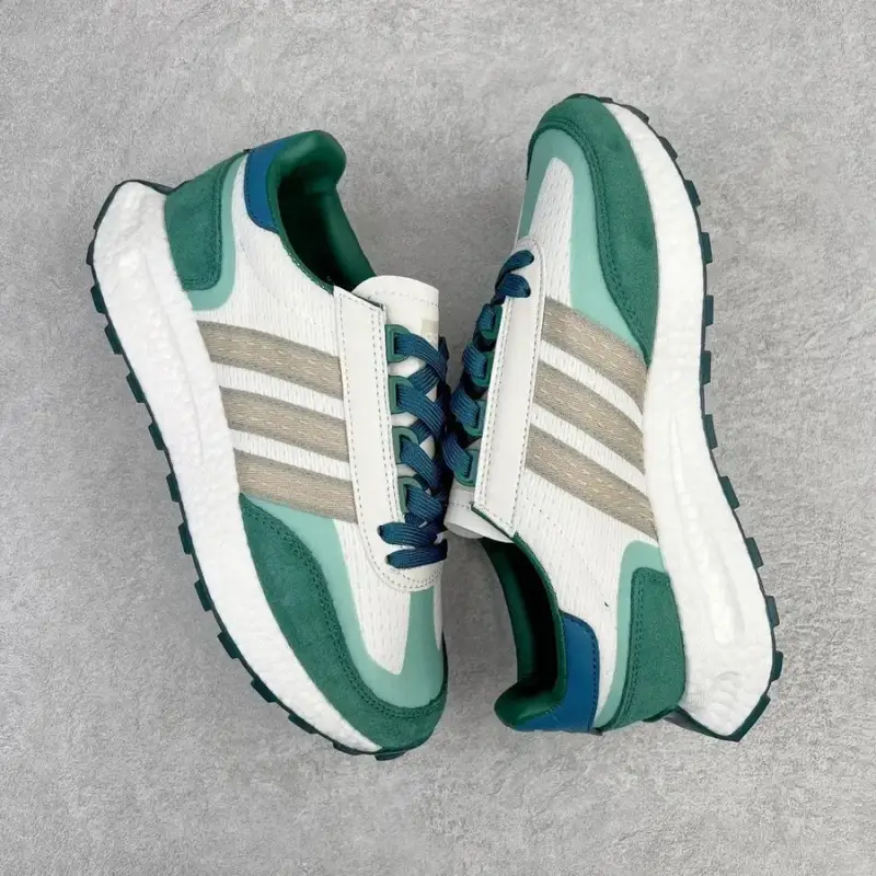 Adidas Originals Retropy E5 Shoes — White Blue Green colorway — Joyagoo Spreadsheet photo