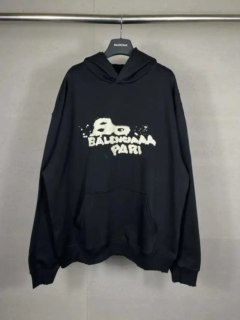 Balenciaga Paris Graffiti Hoodie — black colorway — Joyagoo Spreadsheet photo
