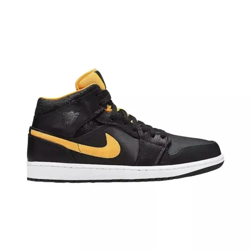 Jordan 1 Mid Shoes — Black University Gold colorway — Joyagoo Spreadsheet photo