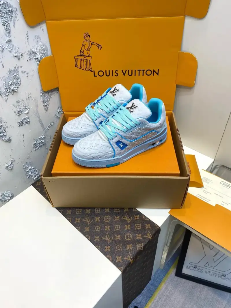 LV Trainers Blue — Couple YJ129-1 colorway — Joyagoo Spreadsheet photo