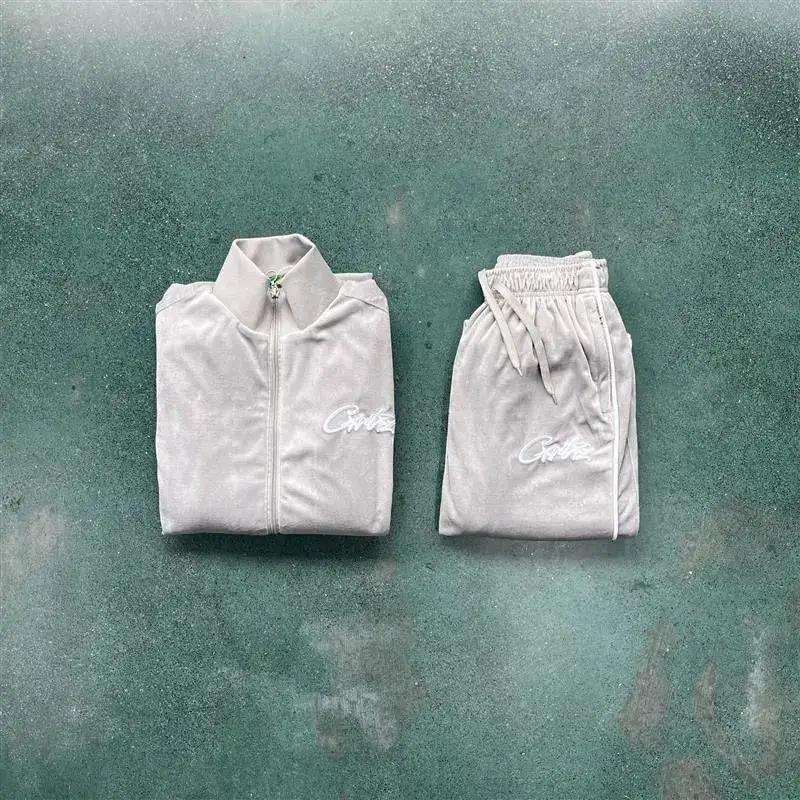 Corteiz Tracksuit Top — Gray velvet suit colorway — Joyagoo Spreadsheet photo