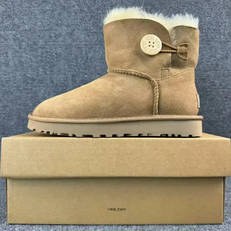 High Grey UGG Shoes — One Button 6422-Maroon colorway — Joyagoo Spreadsheet photo