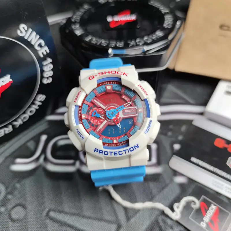 G-SHOCK Casio GA-110GW-7AER Watch — Captain America colorway — Joyagoo Spreadsheet photo