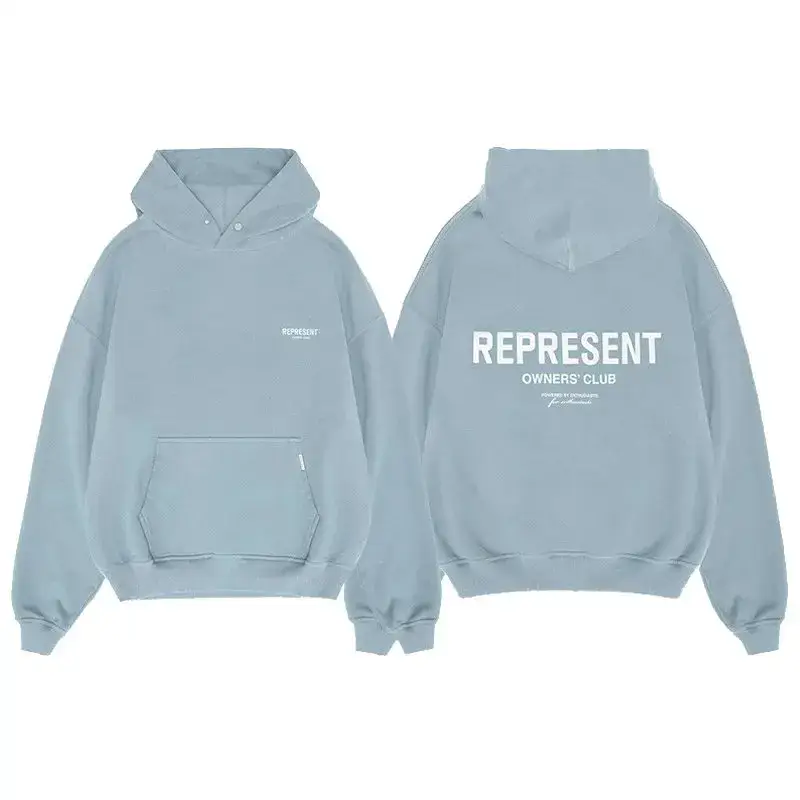 Represent Hoodie — Light Blue colorway — Joyagoo Spreadsheet photo