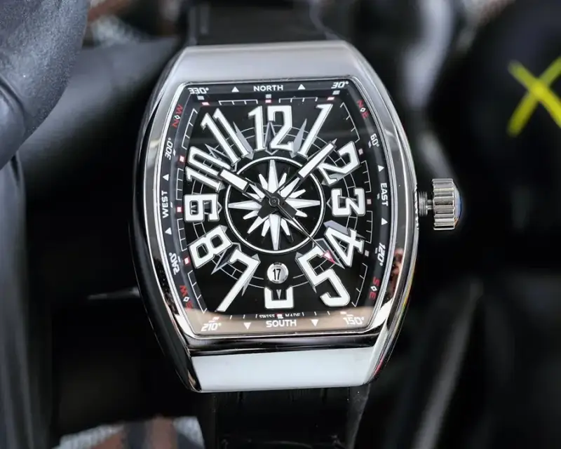 Vanguard Yachting Watch — Silver shell-black plate black tape [whi colorway — Joyagoo Spreadsheet photo