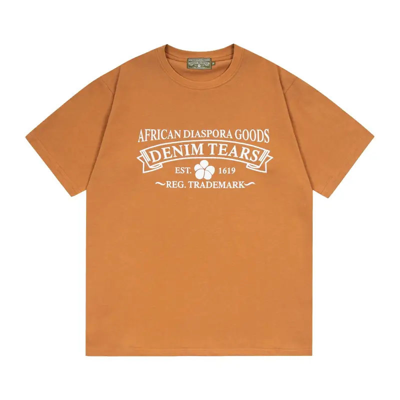 Denim Tears x Offset T-Shirt — Orange Letters colorway — Joyagoo Spreadsheet photo