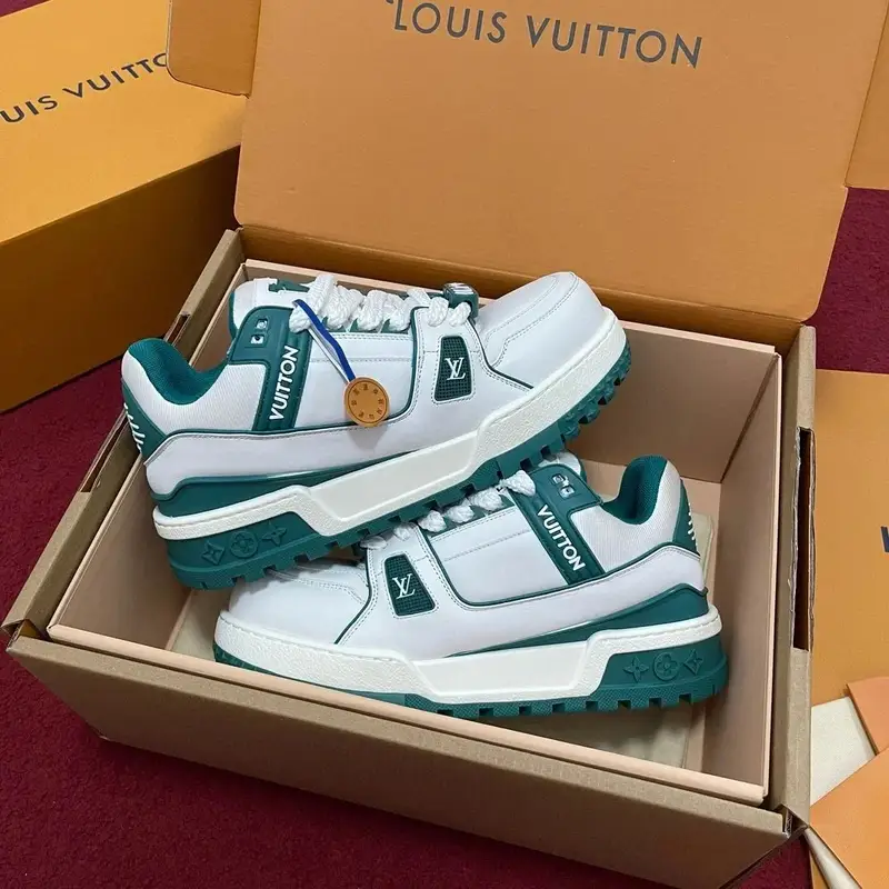 LV Trainers Maxi — White green colorway — Joyagoo Spreadsheet photo