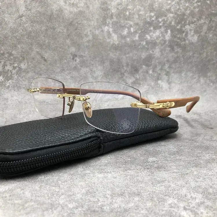 Chrome Hearts Sunglasses — Gold frame/wood grain legs colorway — Joyagoo Spreadsheet photo
