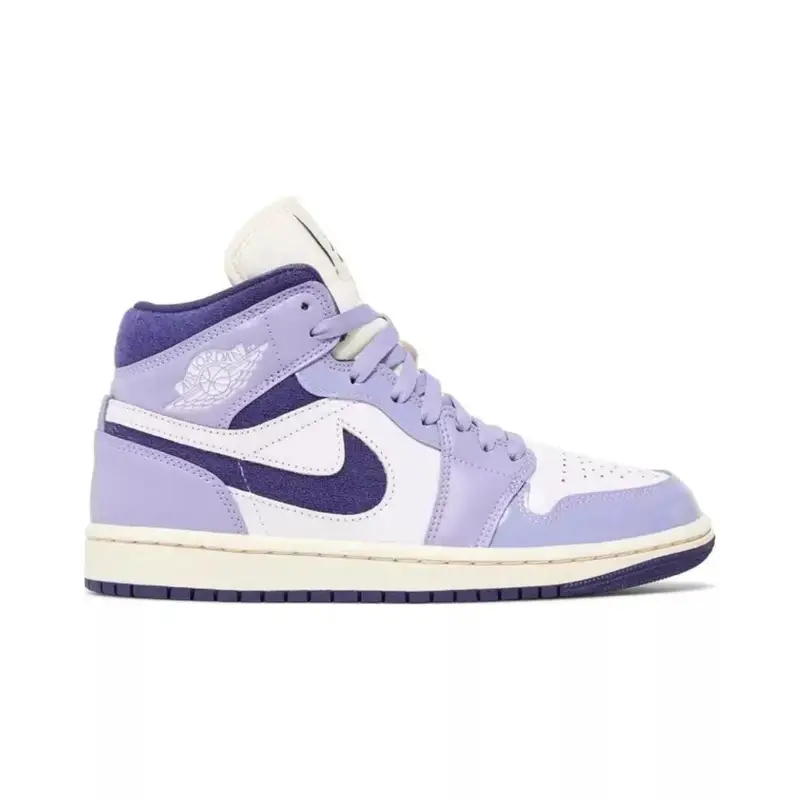 Jordan 1 Mid Shoes — SE Chenille Sky J Light Purple colorway — Joyagoo Spreadsheet photo
