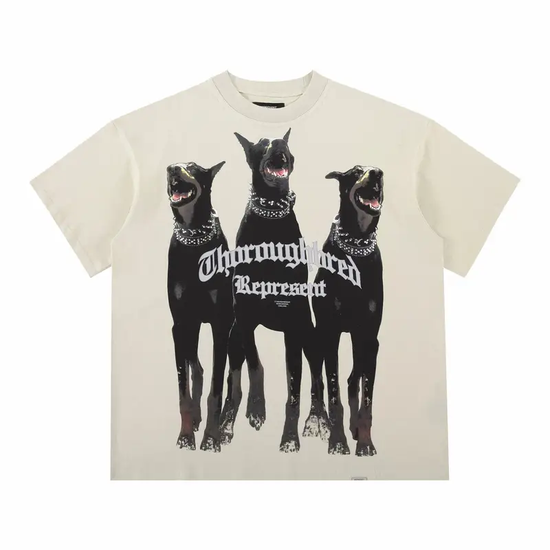 HOUSE OF ERRORS T-shirt — Doberman apricot colorway — Joyagoo Spreadsheet photo