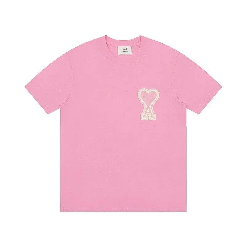 Ami Paris T-Shirts With Big Logo — Rose Pink colorway — Joyagoo Spreadsheet photo