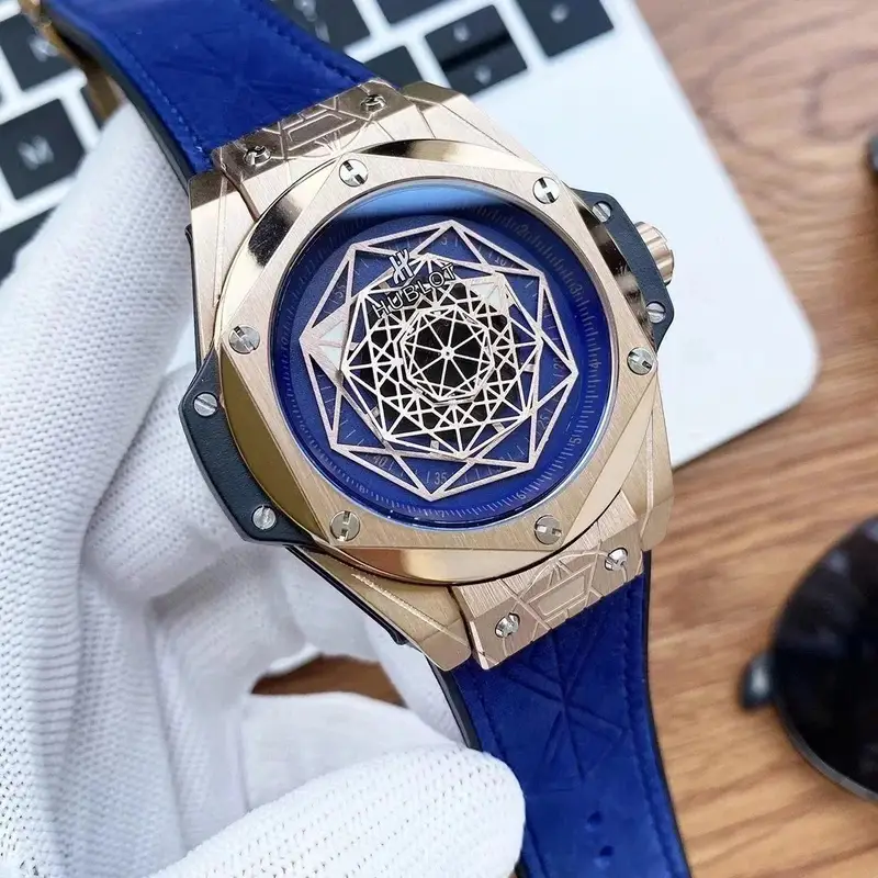 Hublot Big Bang Sang Bleu — Rose Gold  Blue Plate  Blue Belt colorway — Joyagoo Spreadsheet photo