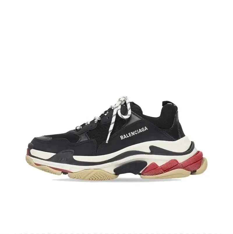 Balenciaga 3S White Shoes — black red colorway — Joyagoo Spreadsheet photo