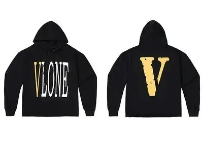 VLONE Hoodie — Black Beijing Limited Black Yellow V colorway — Joyagoo Spreadsheet photo