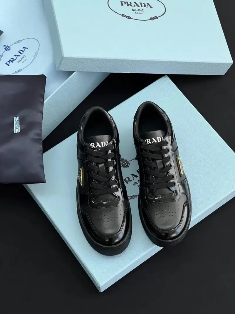 Prada Downtown Leather Shoes — black colorway — Joyagoo Spreadsheet photo