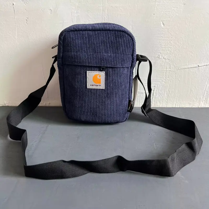 Carhartt Square Shoulder Bag — Card Corduroy Messenger Bag Blue colorway — Joyagoo Spreadsheet photo