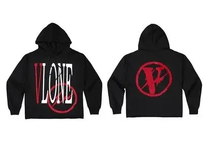 VLONE Hoodie — Red Fujiwara Hiroshi Black Red V colorway — Joyagoo Spreadsheet photo