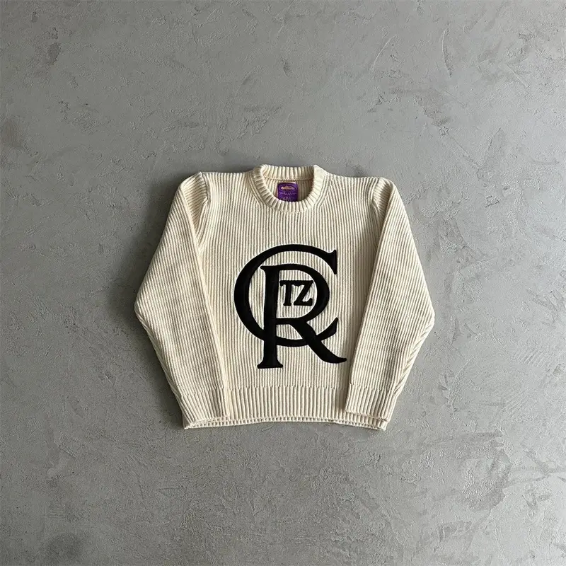 Corteiz Knit Sweater — Yellow patch sweater colorway — Joyagoo Spreadsheet photo