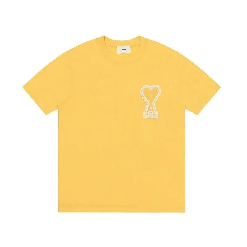 Ami Paris T-Shirts With Big Logo — Egg yellow colorway — Joyagoo Spreadsheet photo