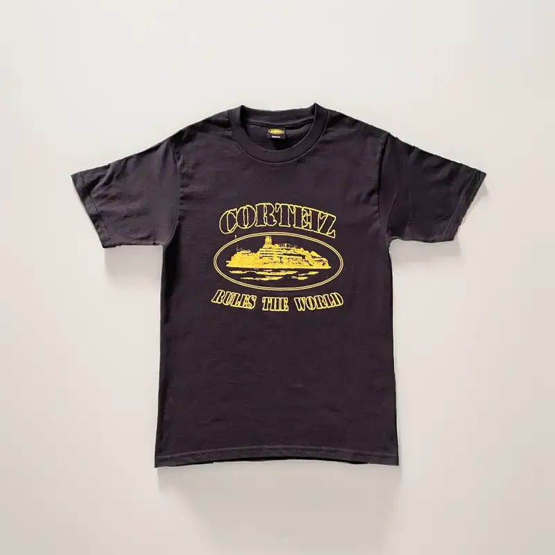 Corteiz Tee — Rules World Black colorway — Joyagoo Spreadsheet photo