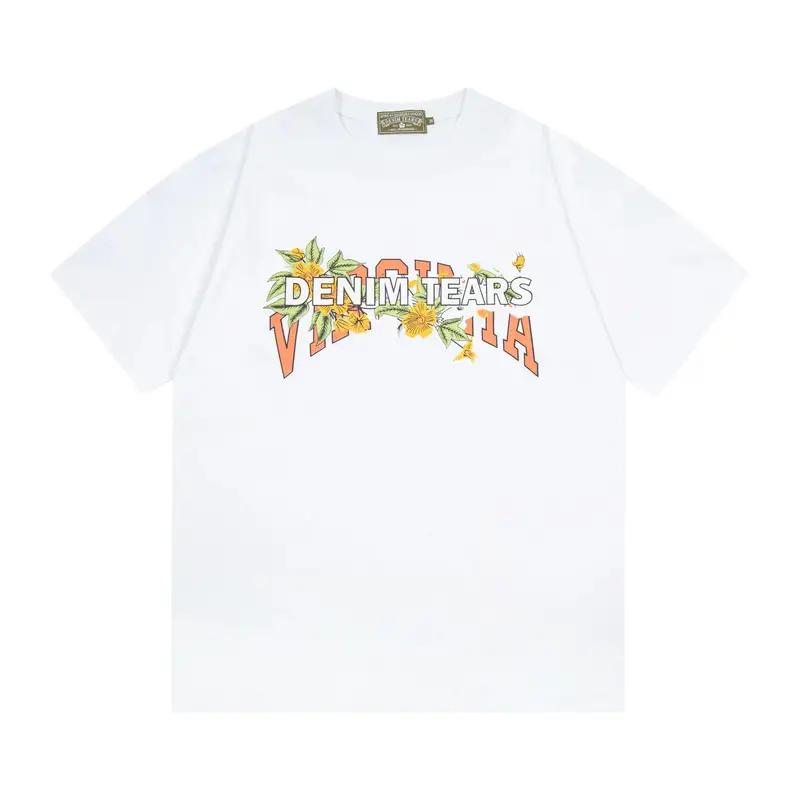 Denim Tears x Offset T-Shirt — White floral letters colorway — Joyagoo Spreadsheet photo